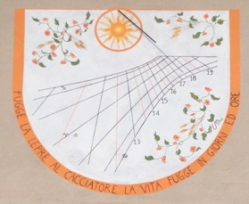 sundial in Rivara