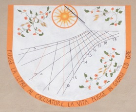Orologio solare a Rivara